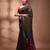 Black silk cotton handwoven soft jamdani saree