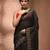 Black silk cotton handwoven soft jamdani saree