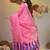Pink silk cotton handwoven soft jamdani saree