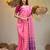 Pink silk cotton handwoven soft jamdani saree