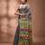 Grey silk cotton handwoven soft jamdani saree