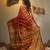Red silk cotton handwoven soft jamdani saree