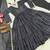Festive black striped anarkali suit with dupatta and pant set