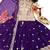 Purple designer embroidered top plazzo dupatta set for party and wedding