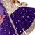 Purple designer embroidered top plazzo dupatta set for party and wedding