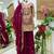 Pink designer embroidered top plazzo dupatta set for party and wedding