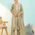 Women's olive green cotton embroidered straight kurta set with dupatta and pant