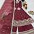 Maroon  designer embroidered top plazzo dupatta set for party and wedding