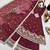 Maroon  designer embroidered top plazzo dupatta set for party and wedding