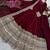 Maroon designer fendy cruse  party wear gown pant  and dupatta set