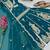 Blue designer embroidered georgette party wear sharara suit and dupatta set