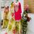 Pink  designer embroidered top plazzo dupatta set for party and wedding