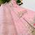 Pink mal chanderi codding embroidery siqunce work kurta sharara with duppta set
