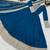 Blue designer embroidered georgette party wear gown and dupatta set