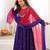 Premium jambli heavy neck embroidery anarkali suit set with dupatta & pant