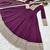 Wine designer embroidered georgette party wear gown and dupatta set