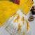 Yellow designer embroidered silk blend party wear sharara suit and dupatta set