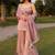 Women's light lavender chinon embroidered kurti set with dupatta and palazzo