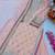Peach designer embroidered top plazzo dupatta set for party and wedding