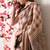 beige cotton blend checks print golden zari woven border saree with unstitched blouse piece