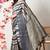beige cotton blend stripes print golden zari woven border saree with unstitched blouse piece