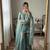 Designer teal embroidered kurta sharara suit for bridesmaid & festivals