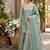 Designer teal embroidered kurta sharara suit for bridesmaid & festivals