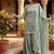 Designer teal embroidered kurta sharara suit for bridesmaid & festivals