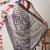 beige cotton blend block print golden zari woven border saree with unstitched blouse piece