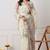 off white tissue crush embellished lace border saree with unstitched blouse piece