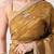 mustard tissue crush embellished lace border saree with unstitched blouse piece