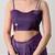 purple tissue crush embellished lace border saree with unstitched blouse piece