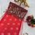 Women’s red bandhani printed embroidered halter neck kurti