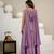 Women’s lavender  embroidered anarkali style kurta with palazzo pants
