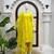 Women’s yellow embroidered straight kurta pant set with dupatta