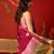 Magenta silk cotton bandhni printed saree with unstitched blouse piece.