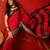 Red silk cotton zari saree with unstitched blouse piece.