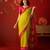 Neon silk cotton zari checks saree with unstitched blouse piece.