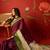 Wine silk cotton zari checks saree with unstitched blouse piece.