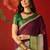 Wine silk cotton zari checks saree with unstitched blouse piece.