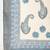  teal blue roman handwork kurti pant set with muslin print dupatta