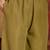 Elegant olive green shimmer zari kurti sharara set