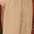 Beige cotton shirt with jute cotton koti & pant co-ord set