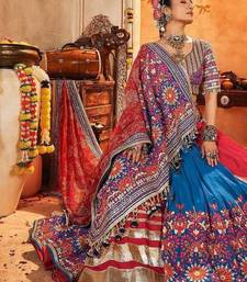 Blue Navratri Special Muslin Cotton Chaniya Choli