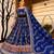 Blue Navratri Mirror Work Chaniya Choli