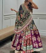 Wine Navratri Special Mirror Work Chaniya Choli