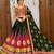 Green Navratri Mirror Work Chaniya Choli