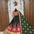 Green Navratri Mirror Work Chaniya Choli