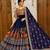 Navy Blue Navratri Mirror Work Chaniya Choli