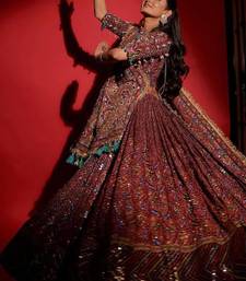 Wine Navratri Special Mirror Work Chaniya Choli